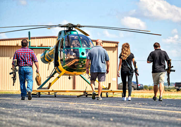 The Last Shadow crew, including Potts (second from left), Lewis and Blume (far right).